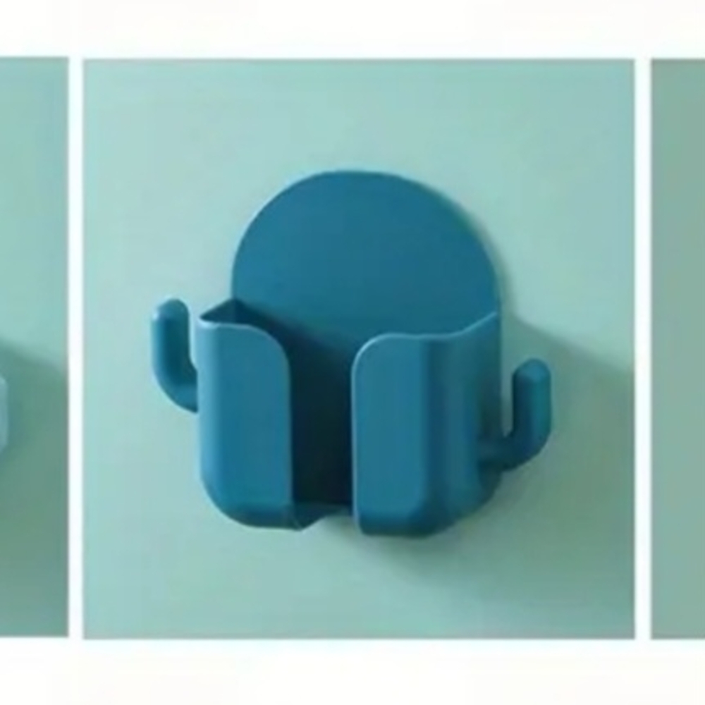 2pk Teal Wall-Mounted Phone Holders